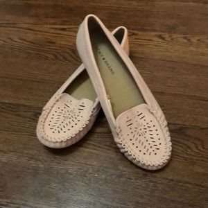 Light pink moccasins